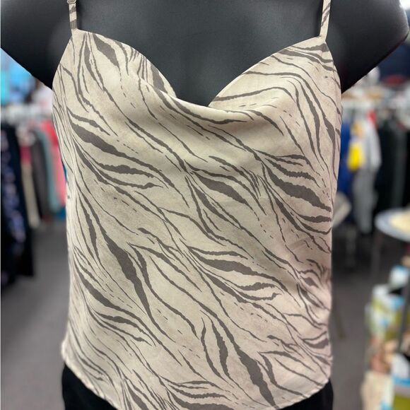Gilli Ladies Tan Animal Print Tank NEW - Picture 1 of 6